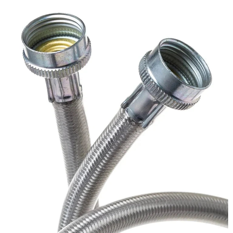 PM14X10005 GE Universal Washing Machine Stainless Steel Hoses - 2 Pack Parts-O-Matic