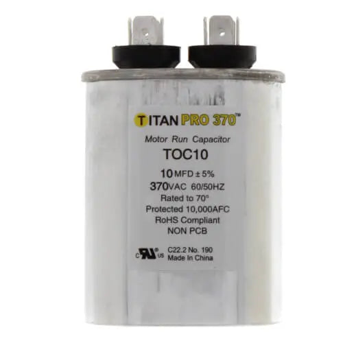 TOC10 Titan Pro 370 Capacitor Oval 10 MFD Parts-O-Matic