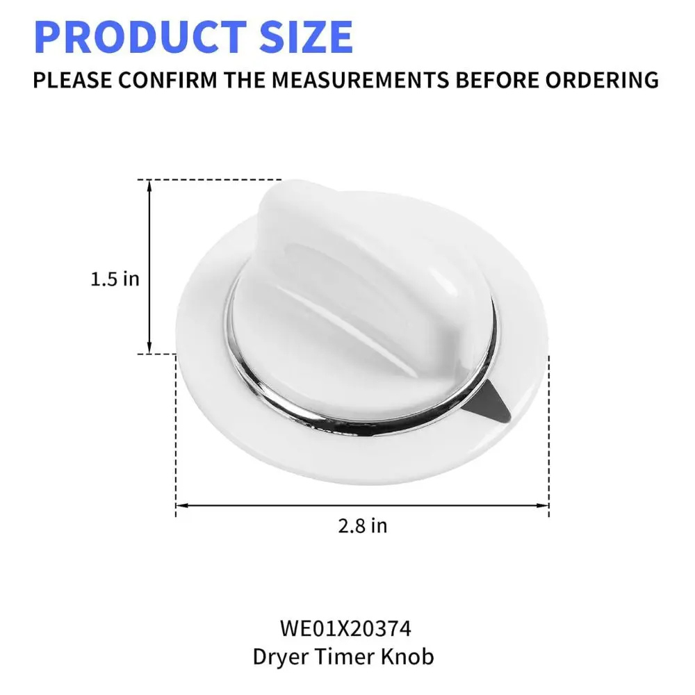 XPARTCO WE01X20374 Dryer Timer Knob Parts-O-Matic