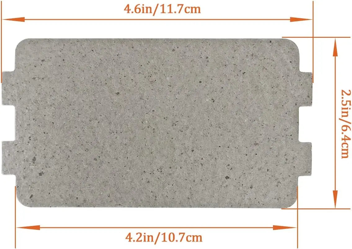 WG24 Microwave Universal Mica Sheet, Waveguide Cover (2.5" X 4.2") Parts-O-Matic