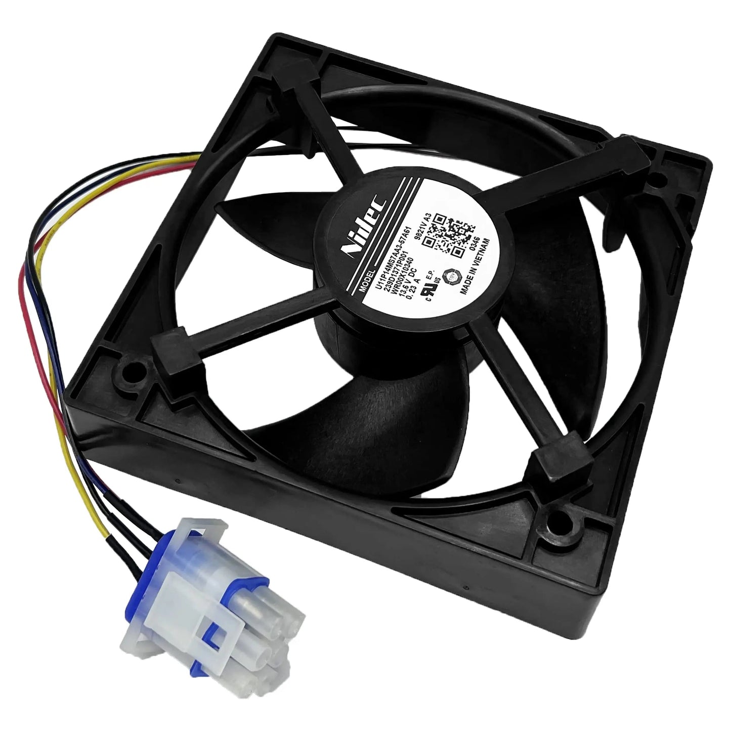 WR60X25858CM Refrigerator Evaporator Fan Motor Replaces WR60X25858 Parts-O-Matic