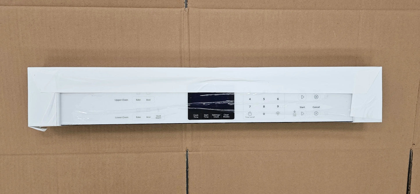 W10861732 Oven Genuine OEM (White) Control Panel (Open Box)  Parts-O-Matic