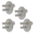 (4 Pack) 241993001CM Refrigerator Rear Crisper Cover Support Replaces 241993001