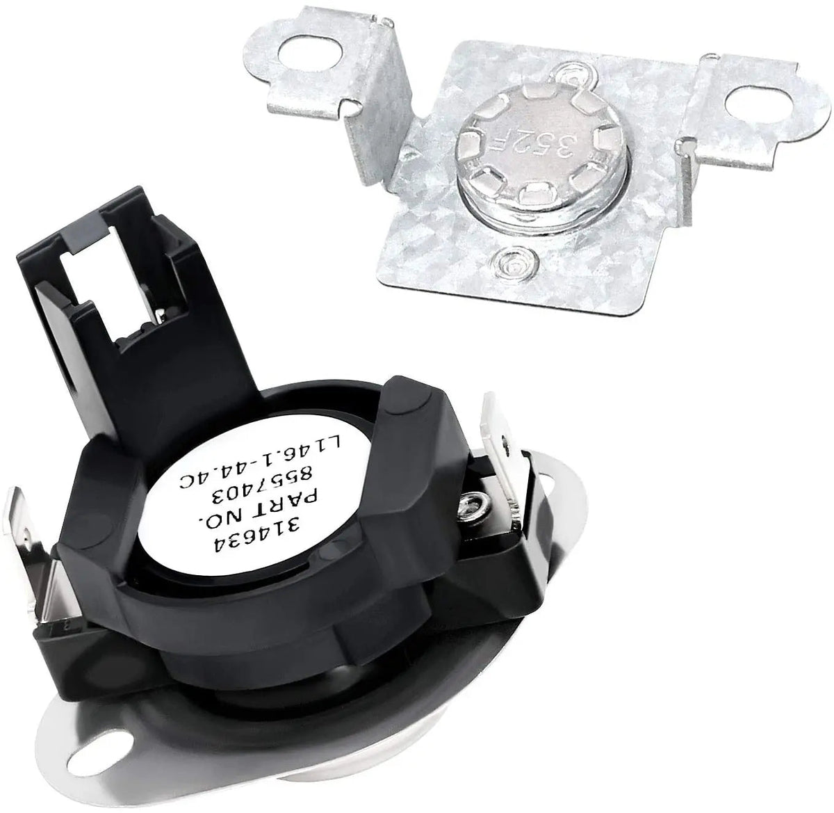 8544771 - 280148 Dryer Heater and Thermostat Kit Replaces WP8544771, 280148 Exact Replacement Parts