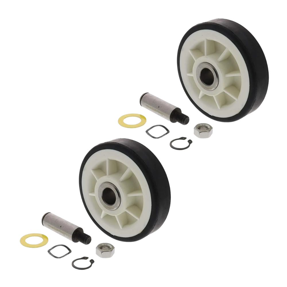 (2 Pack) 303373K Dryer Drum Roller Replaces 12001541 , WP6-3129480