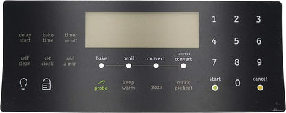 316419828CM Range / Oven Control Overlay (Faceplate) Replaces 316419828  Parts-O-Matic