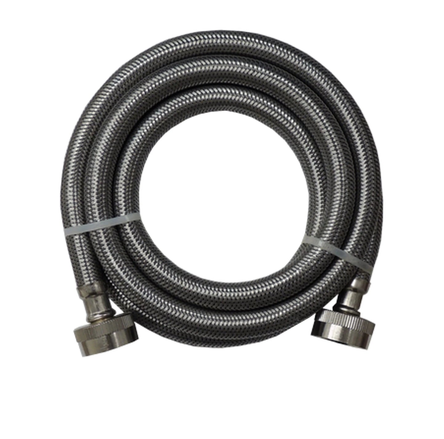(2 Pack) Supco 3804FFSS Stainless Steel Braided 6ft. 3/8" Washer Inlet Water Hose  Parts-O-Matic