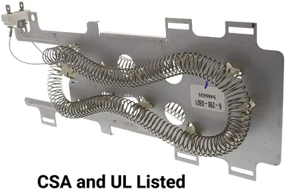 8544771 - 280148 Dryer Heater and Thermostat Kit Replaces WP8544771, 280148 Exact Replacement Parts