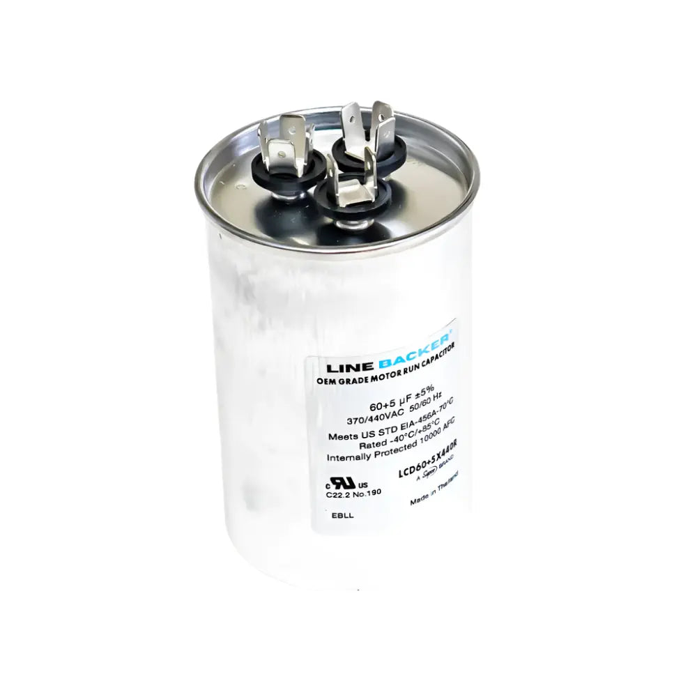 LCD60+5X440R HVAC ROUND DUAL RUN CAPACITOR | 60+5 MFD 440 Volts  Parts-O-Matic