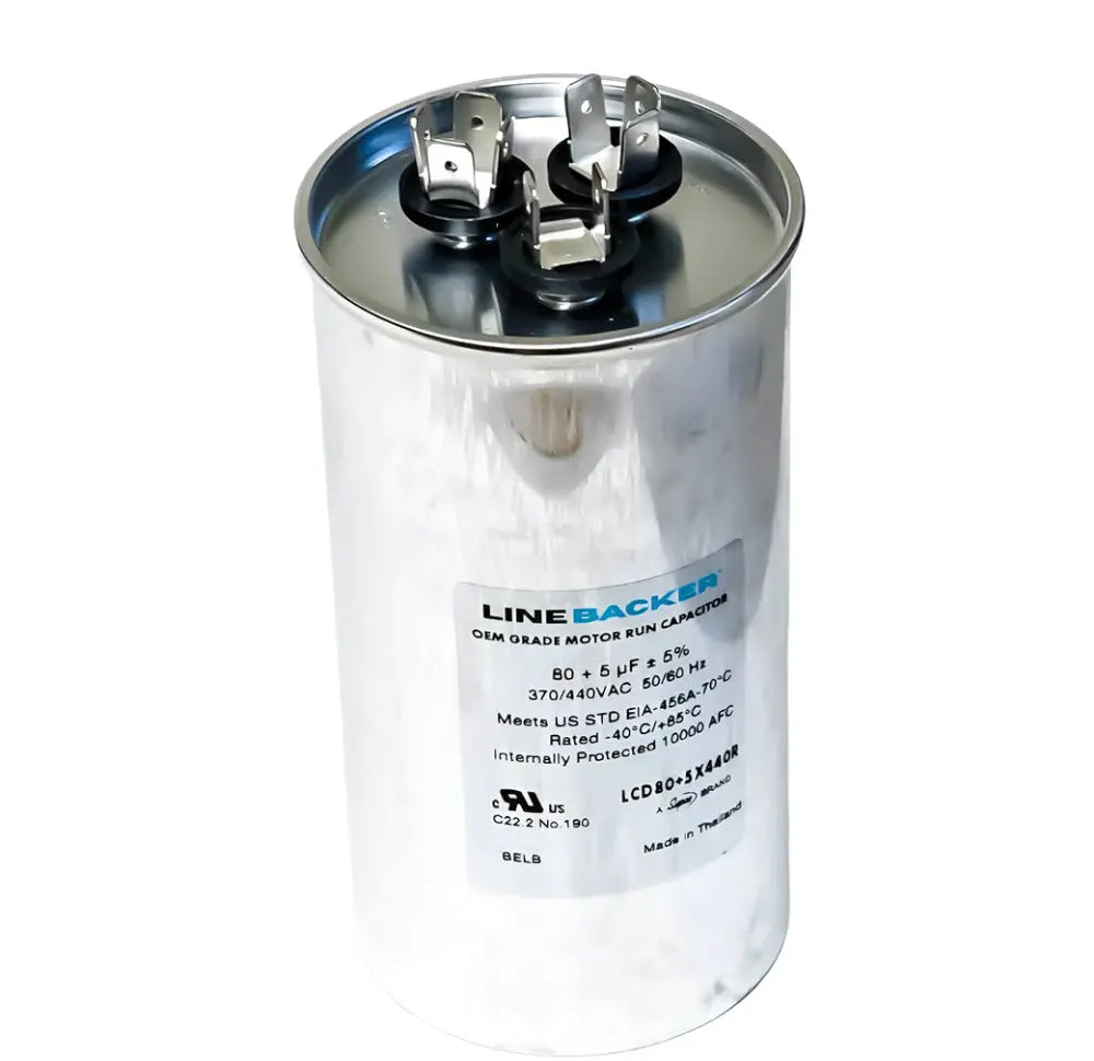 LCD80+5X440R HVAC ROUND DUAL RUN CAPACITOR | 80+5 MFD 440 Volts  Parts-O-Matic