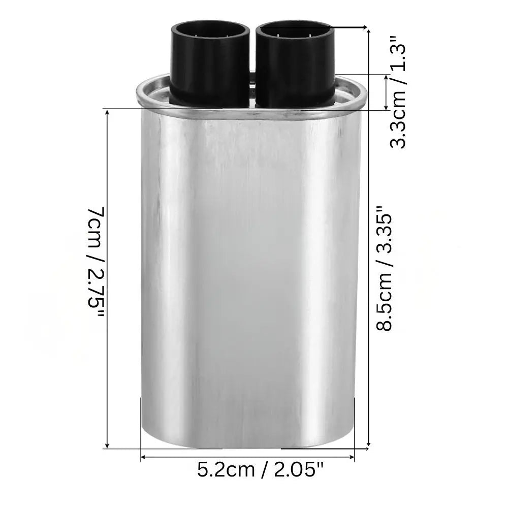 MWC21105 Microwave High Voltage Capacitor 2100 vac, 1.05 mfd uf  Parts-O-Matic