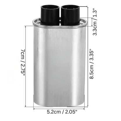 MWC21105 Microwave High Voltage Capacitor 2100 vac, 1.05 mfd uf  Parts-O-Matic