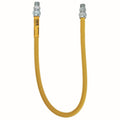 TJGC20C-3131-48 3/8" ID (1/2" OD) Coated Stainless Steel Gas Connector 1/2" MIP x 1/2" MIP (48" Length)