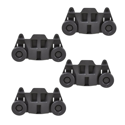 (4 Pack) W10195416 Dishwasher Lower Rack Wheel Replaces W10195416V  Parts-O-Matic