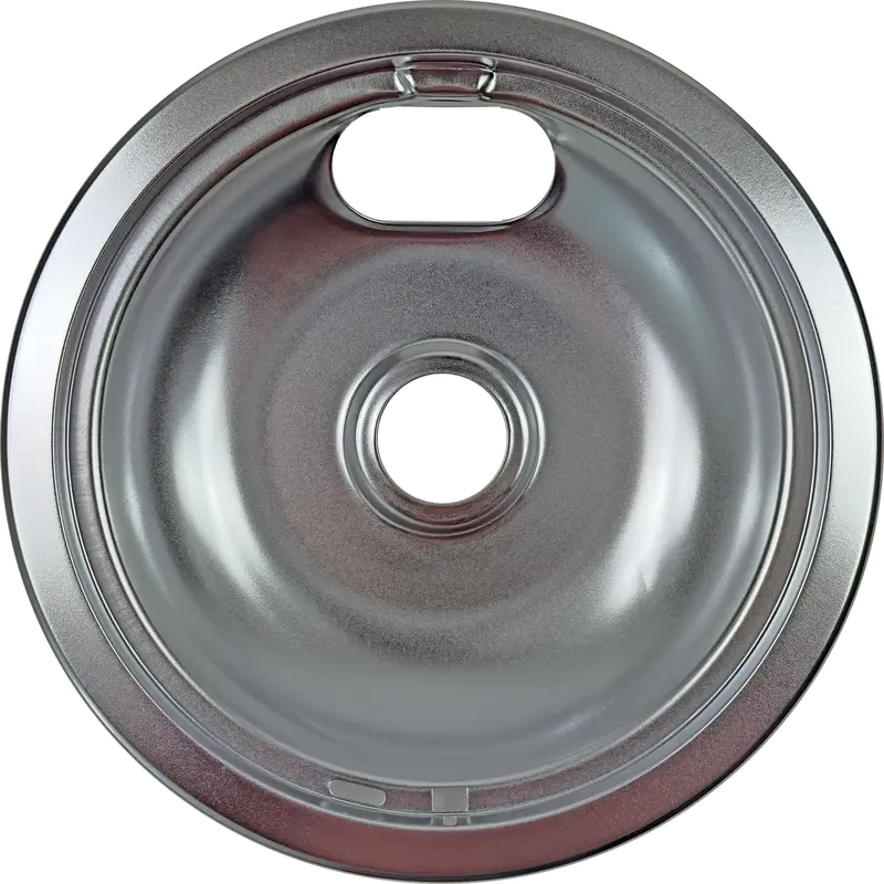 W10196405CM Large 8" Steel Drip Pan Replaces WPW10196405  Parts-O-Matic