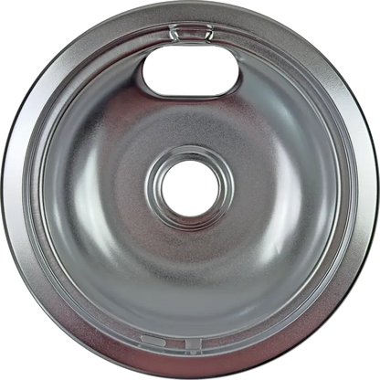 (2 Pack) W10196405CM Large 8" Steel Drip Pan Replaces WPW10196405  Parts-O-Matic
