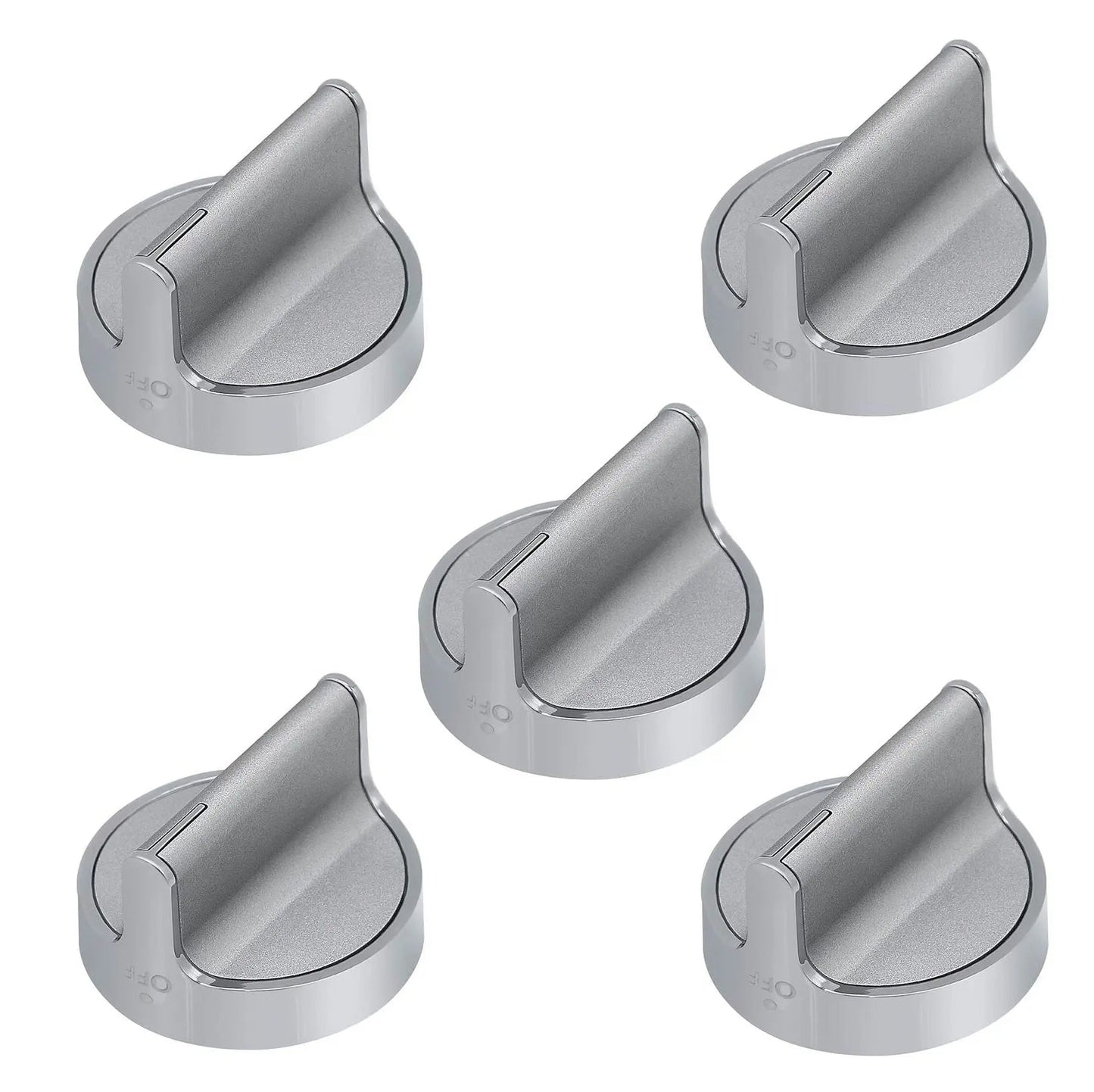 (5 Pack) ERP W10766544 Surface Burner Control Knob Exact Replacement Parts