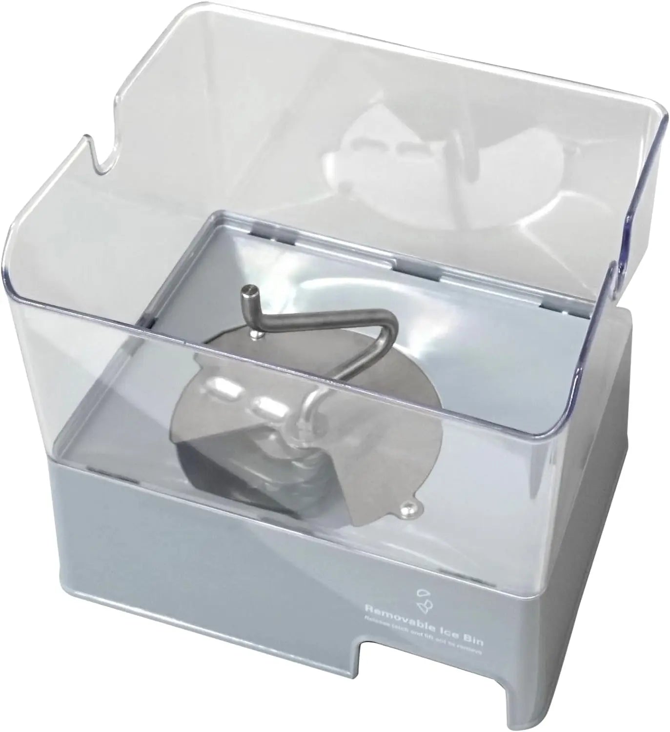 W11129522CM Refrigerator Ice Bucket (Gray) Replaces W11129522  Parts-O-Matic