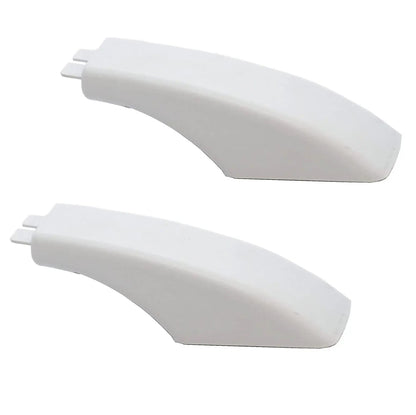 (2 Pack) WB07K10043CM Oven Door Handle End Cap (White) Replaces WB07K10043 Choice Manufactured Parts