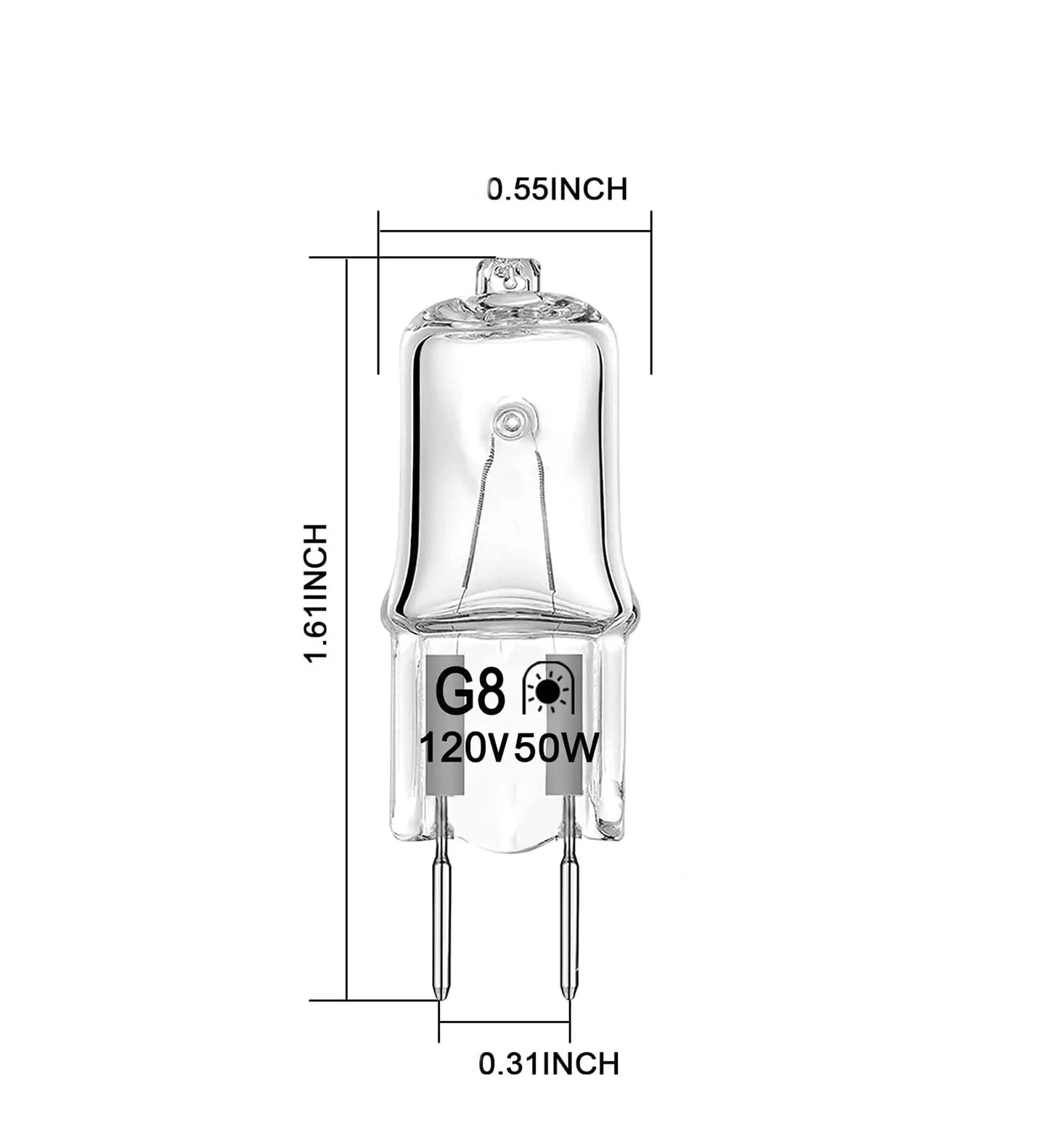 XPARTCO WB08X10057 Microwave Halogen Bulb - 130V, 50W XPARTCO