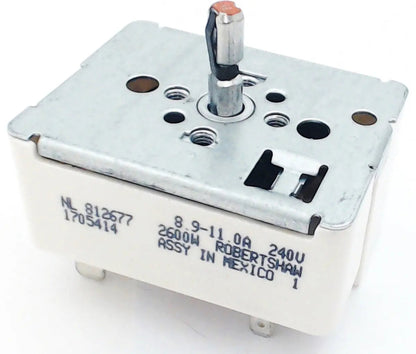 WB24T10025CM Range Surface Burner Infinite Switch Replaces WB24T10025  Parts-O-Matic