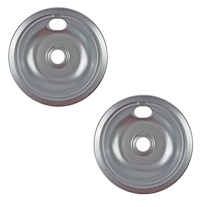 (2 Pack) WB31K5024CM 6" Burner Drip Pan Replaces WB31K5024  Parts-O-Matic