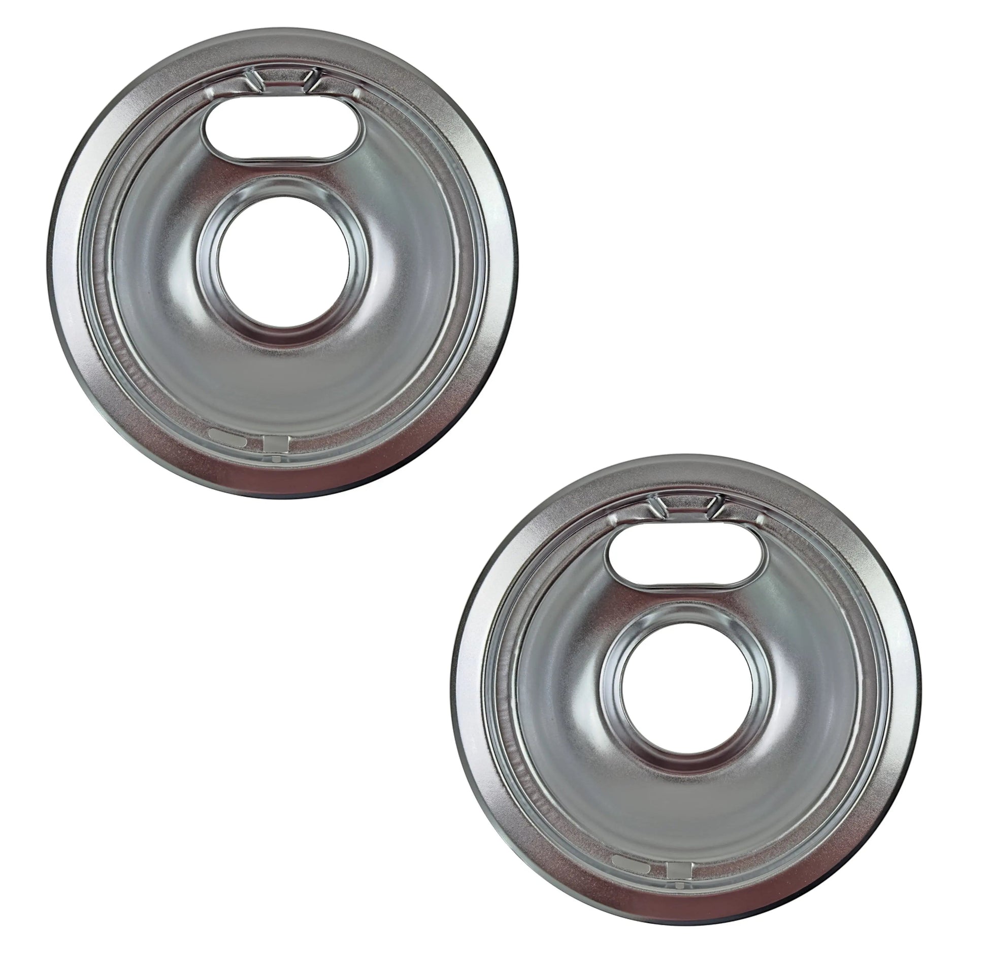 (2 Pack) WB32X107CM 6" Burner Drip Pan Replaces WB32X107  Parts-O-Matic