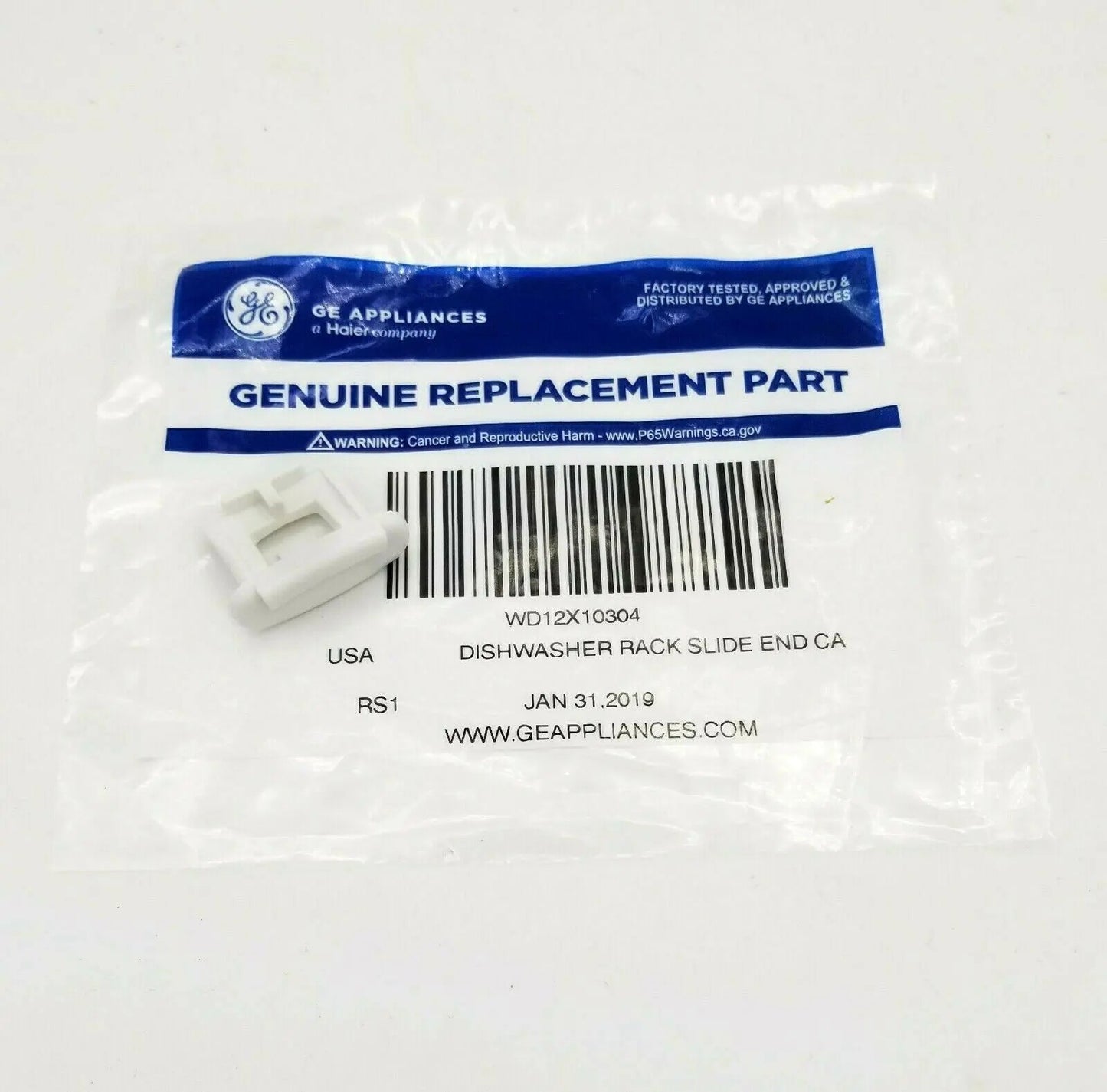 WD12X10304 Genuine OEM Rack End Cap Clip GE