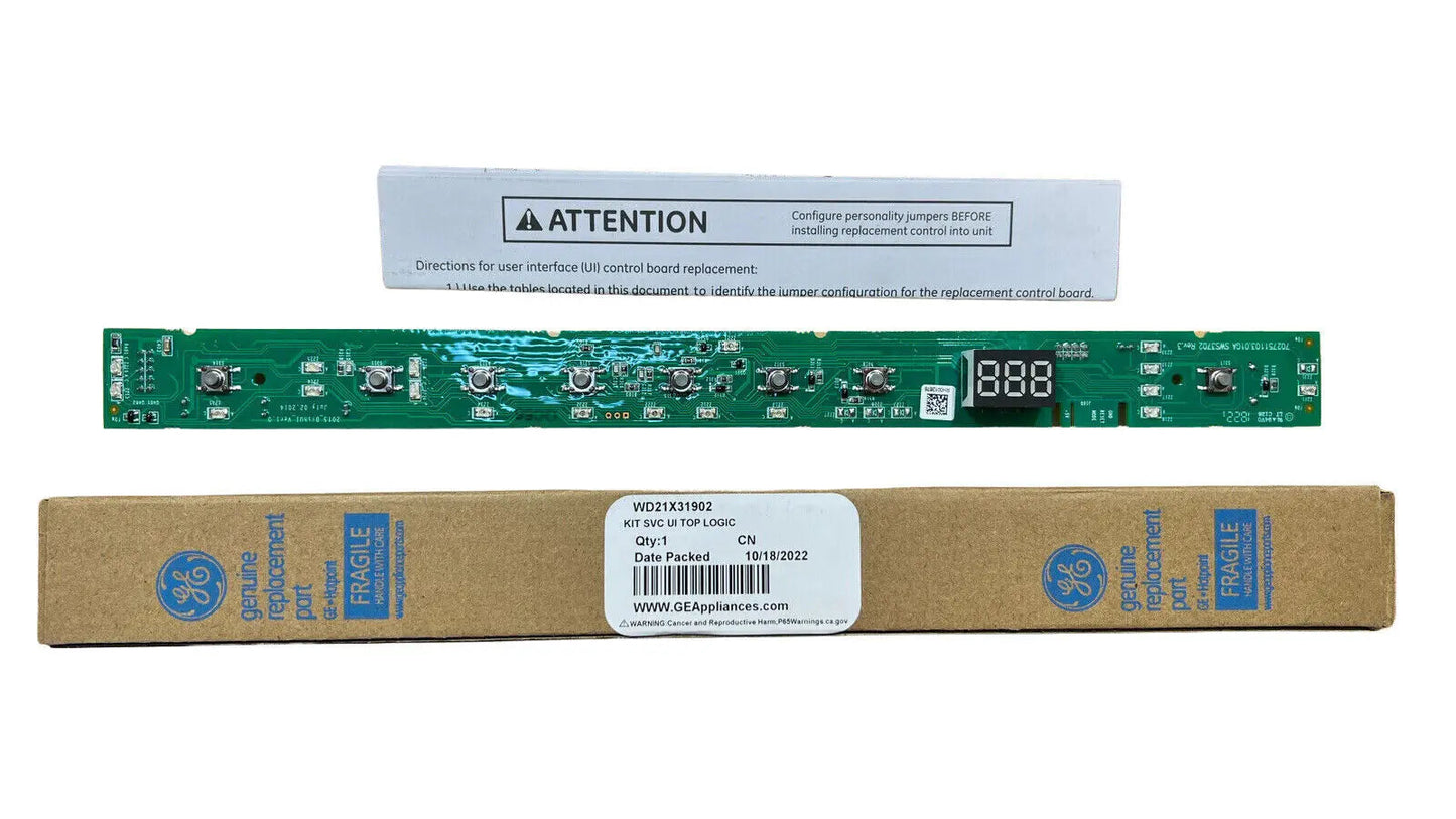 WD21X31902C Dishwasher User Control and Display Board  Parts-O-Matic