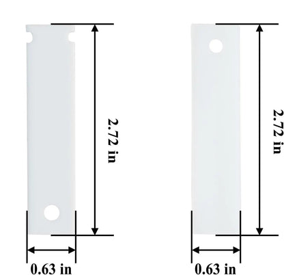 XPARTCO WE03X37317 - WE03X37318 Dryer Drum Glide Set  Parts-O-Matic