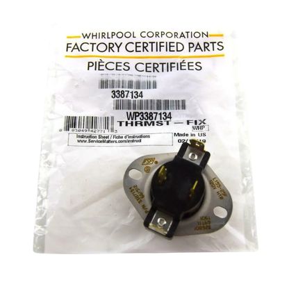 WP3387134 Dryer Genuine OEM Cycling Thermostat