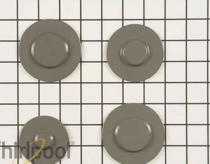 W10165810 Genuine OEM Surface Burner Cap Set Replaces WPW10165810  Parts-O-Matic