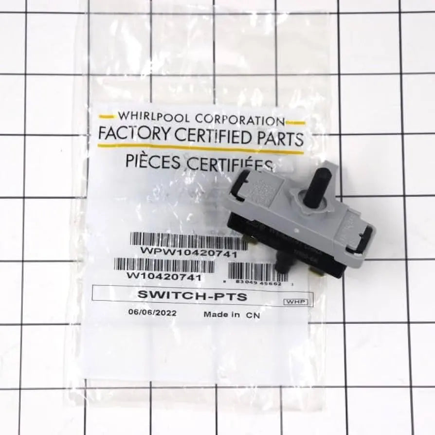 WPW10420741 Genuine OEM Dryer Push To Start Switch