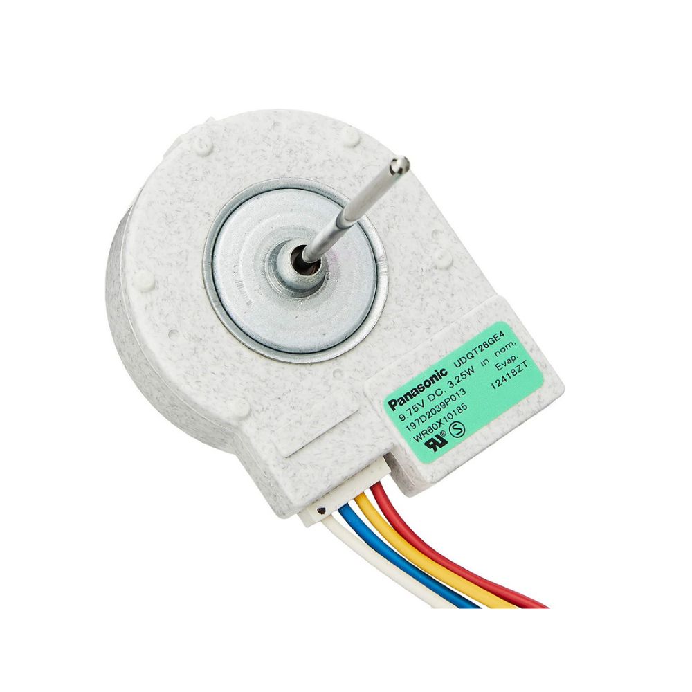 WR60X10185 Refrigerator Genuine OEM Evaporator Fan Motor  Parts-O-Matic