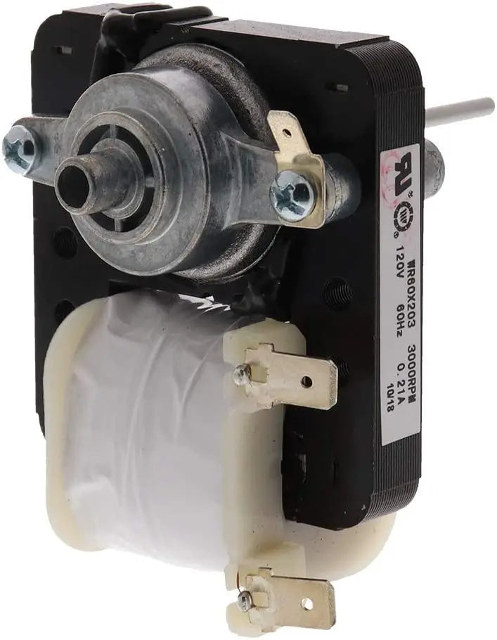 WR60X203CM Refrigerator Evaporator Fan Motor Replaces WR60X203 Choice Manufactured Parts