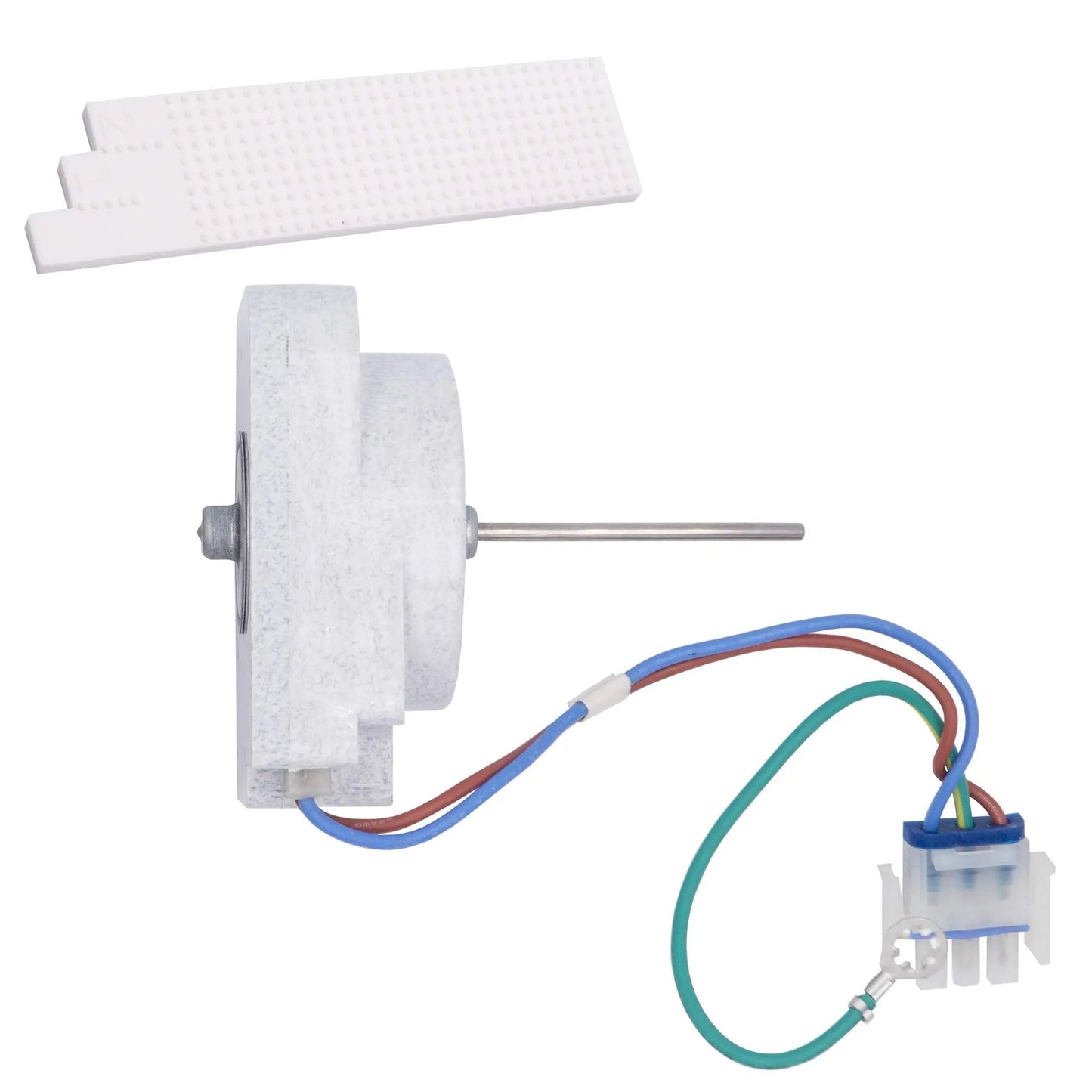 WR60X21887CM Refrigerator Evaporator Fan Motor Replaces WR60X21887  Parts-O-Matic