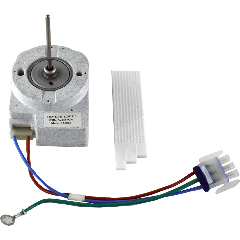 WR60X21887CM Refrigerator Evaporator Fan Motor Replaces WR60X21887  Parts-O-Matic