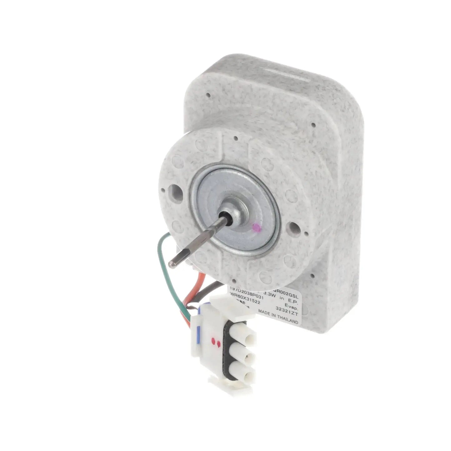 WR60X31522 Refrigerator Genuine OEM Evaporator Fan Motor  Parts-O-Matic