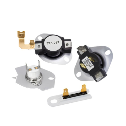 XP6974 Dryer Thermostat Kit Replaces WP3387134, WP3392519, W10900067, 279816  Parts-O-Matic