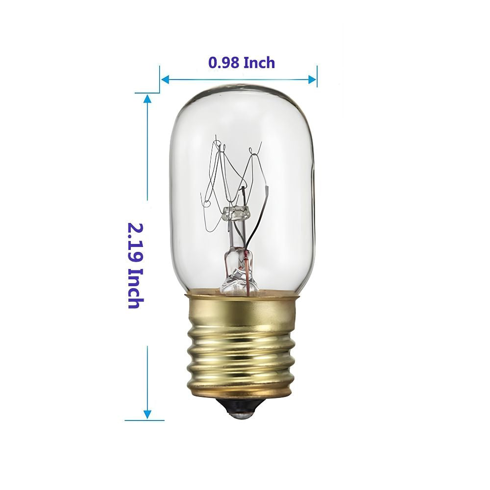 (2 Pack) XPIBE1740 Microwave Light Bulb (40W) Replaces 8206232A, WB25X10030  Parts-O-Matic