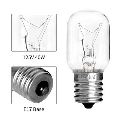 XPIBE1740 Microwave Light Bulb (40W) Replaces 8206232A, WB25X10030  Parts-O-Matic