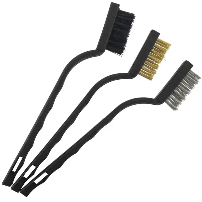 WB-3XPL Miniature Brass, Nylon and Stainless Steel Brush Set  Parts-O-Matic