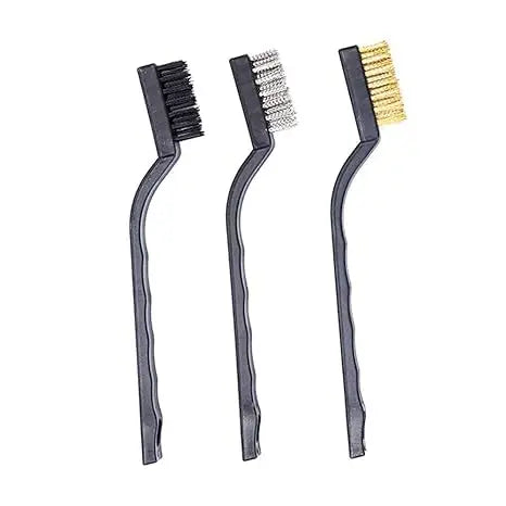 WB-3XPL Miniature Brass, Nylon and Stainless Steel Brush Set  Parts-O-Matic