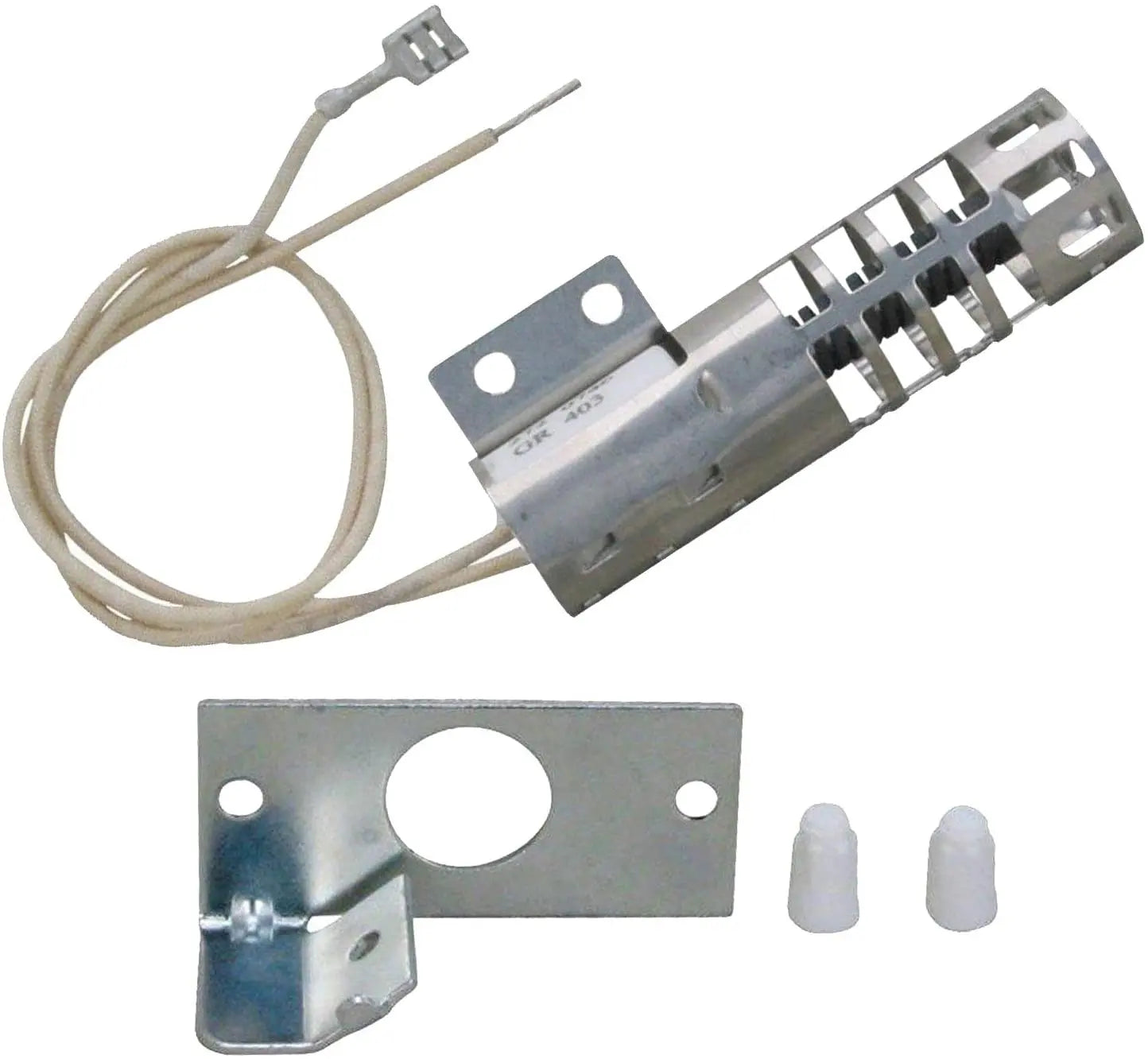 GR403 Gas Oven Round Igniter Replaces WB2X9154, 5304401265, 4342528 | Parts-O-Matic