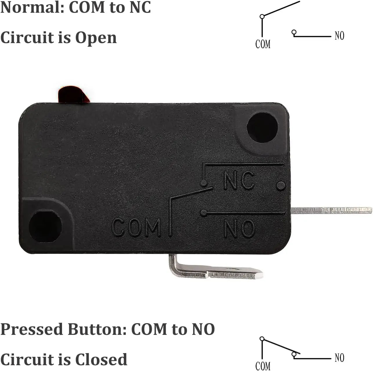 EXP497 Microwave Door Switch (Normally Open)  Parts-O-Matic