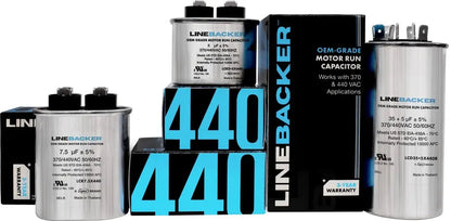 LCD30+5X440 HVAC OVAL DUAL RUN CAPACITOR | 30+5 MFD 370/440 VAC  Parts-O-Matic