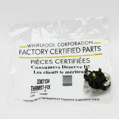 WP3387134 Genuine OEM Dryer Cycling Thermostat